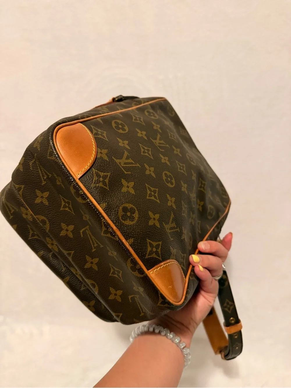 Louis Vuitton Amazone Shoulder Bag GM Brown Canvas 881 TH
